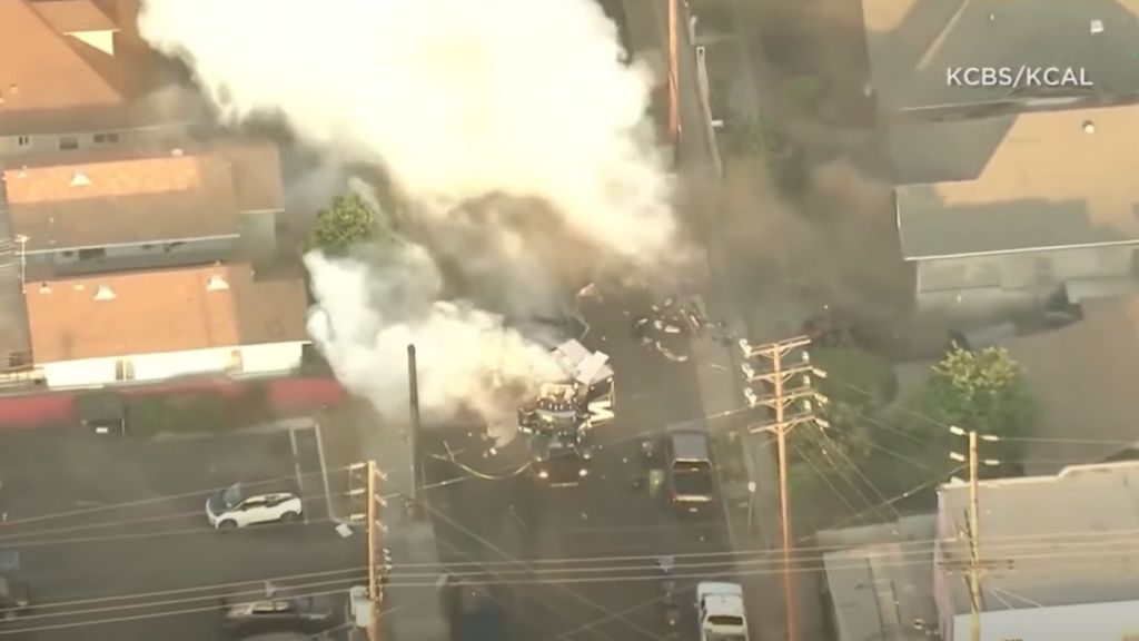 LAPD by accident blows up neighborhood at some level of botched fireworks seizure