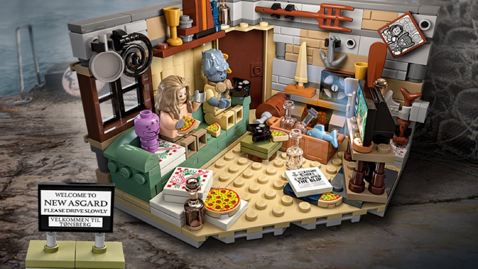 Chill Out in Thor’s Bachelor Condo with This Unusual LEGO Field