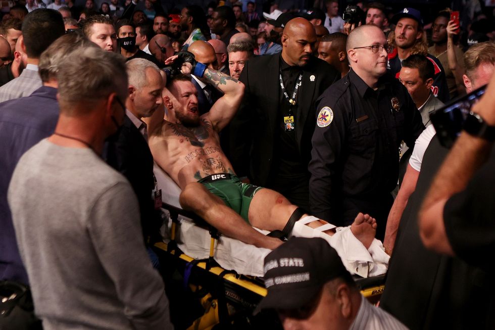 Celebrities and UFC Stars React to Conor McGregor’s Broken Leg at UFC 264