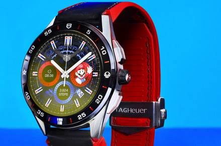 Trace Heuer’s contemporary puny edition smartwatch says it’s Mario time, the total time