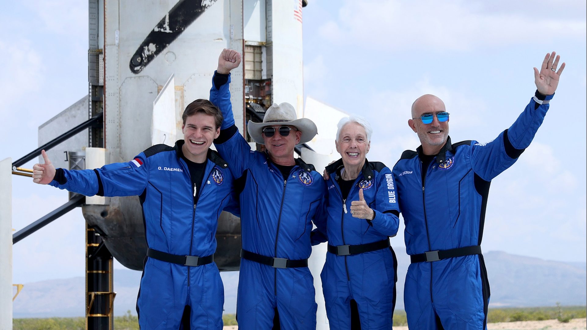 ‘Woohoo!’ Jeff Bezos and Blue Origin’s first passengers expertise their open to apartment