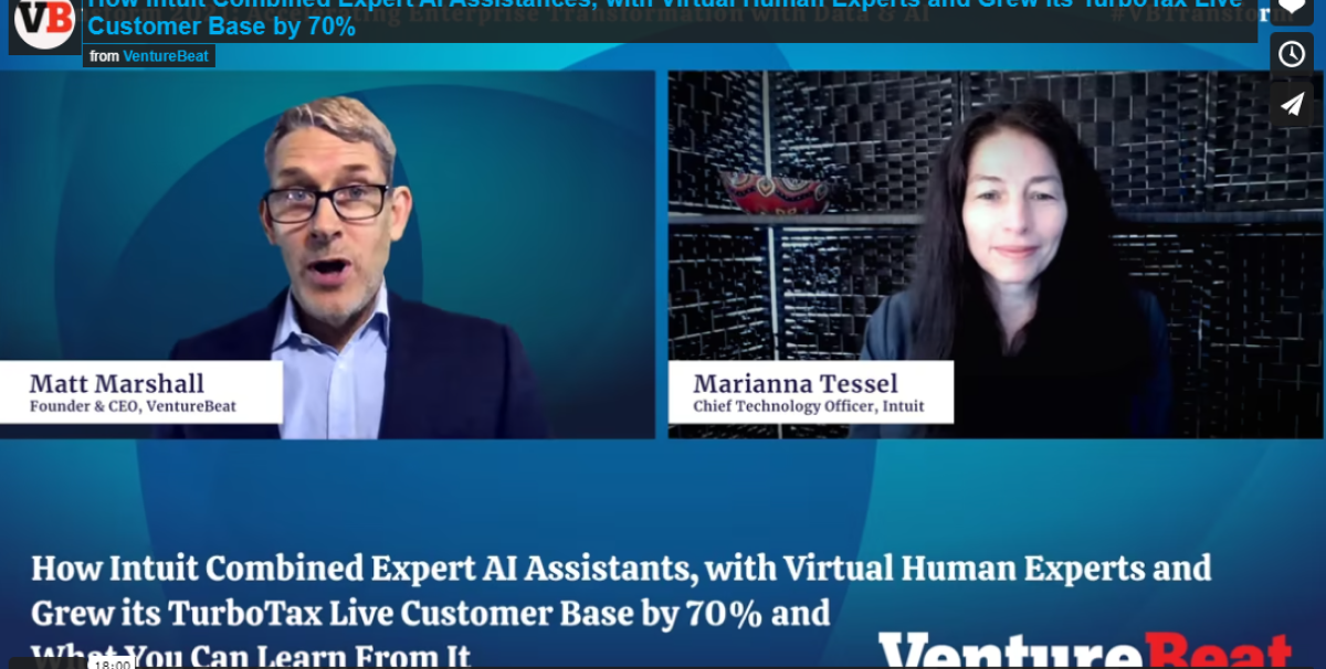 Intuit expanded userbase with AI assistants and virtual human experts