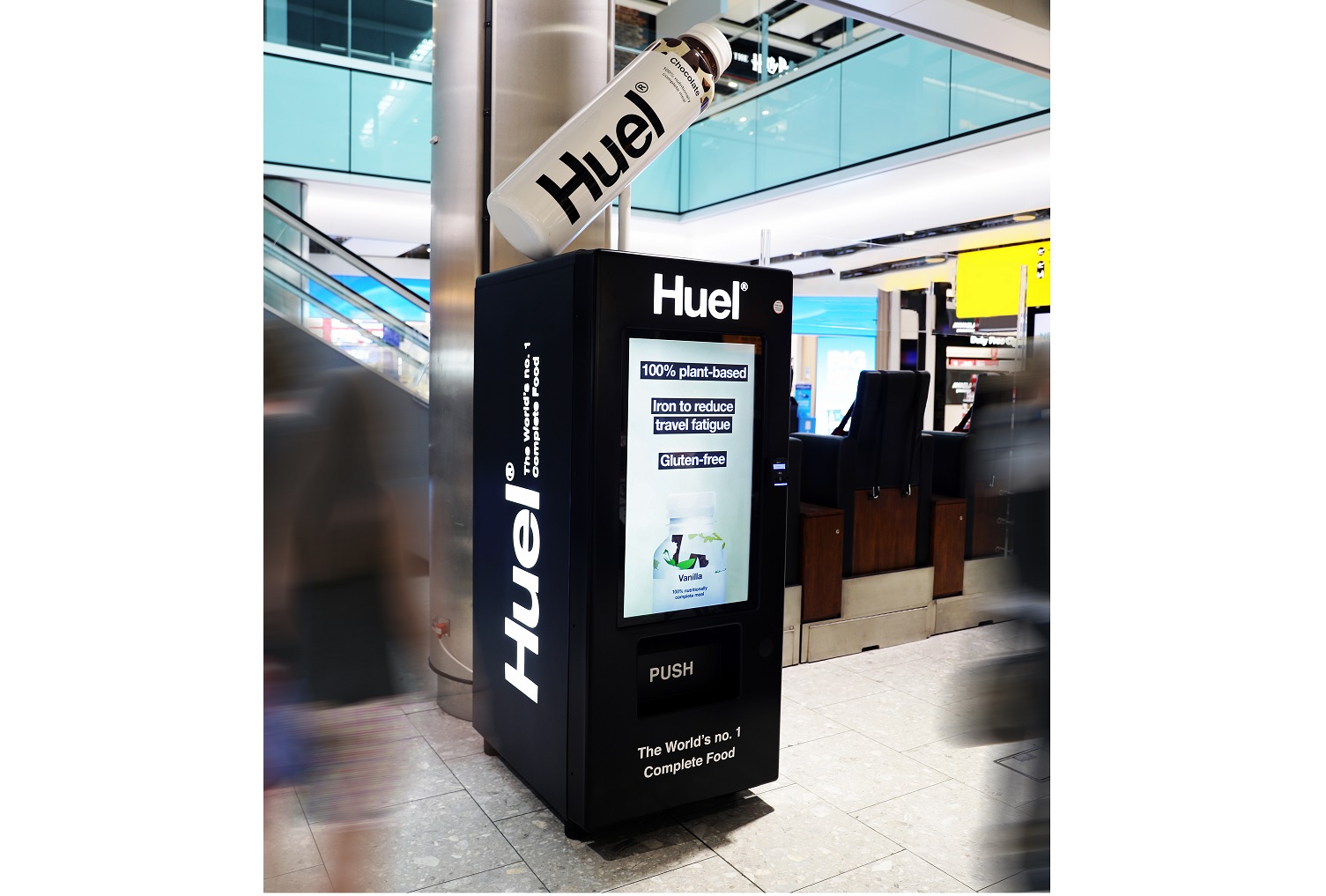 Huel gross sales effect to snatch off with airport merchandising machines and supermarket expansion