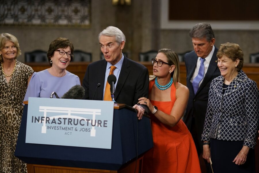 Senate advances infrastructure bill. Can the bipartisanship closing?