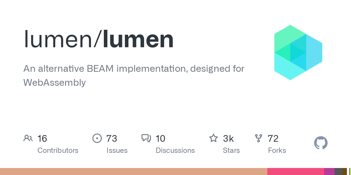 Lumen: Different BEAM implementation, designed for WebAssembly