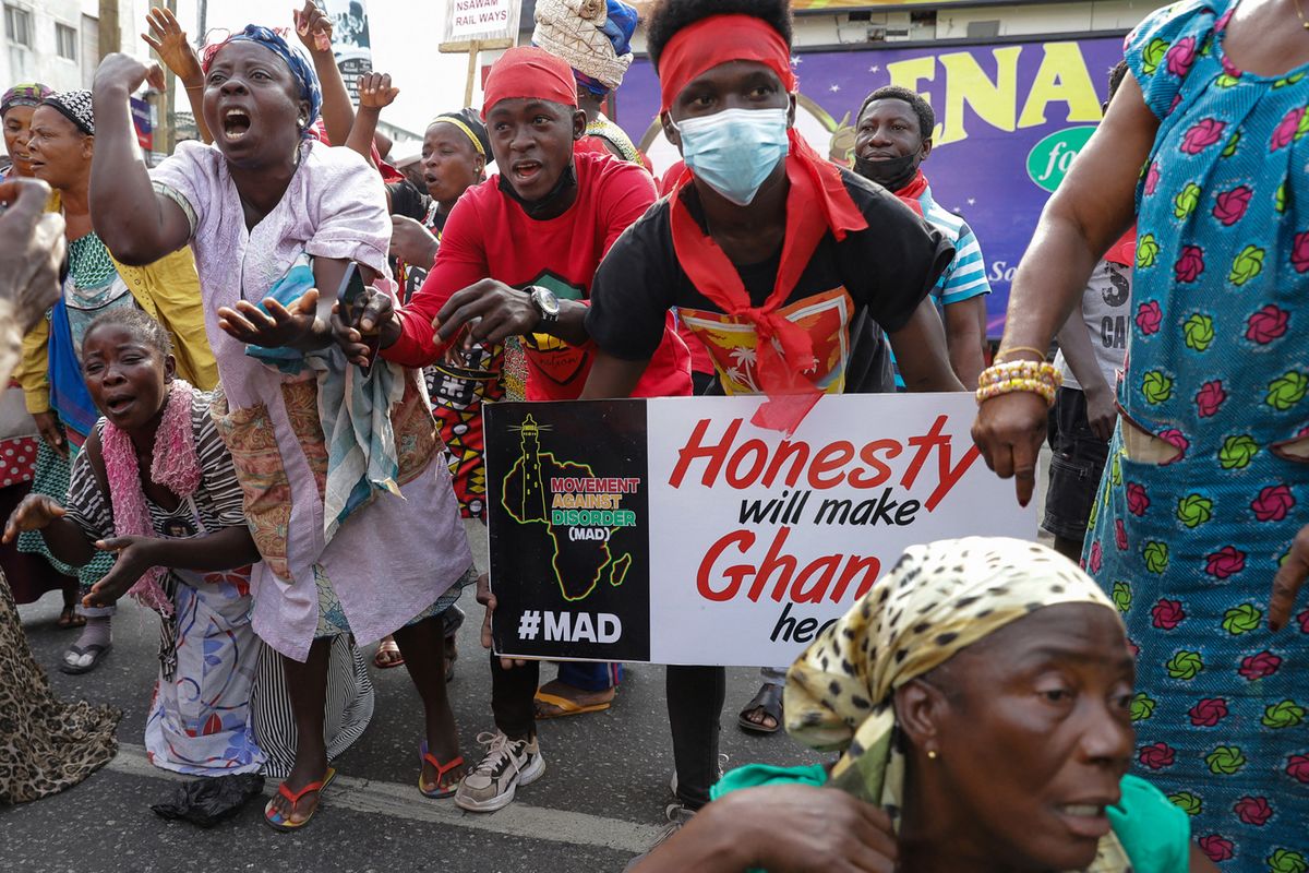 Ghanaians Display Against Excessive Unemployment, Unhappy Companies and products