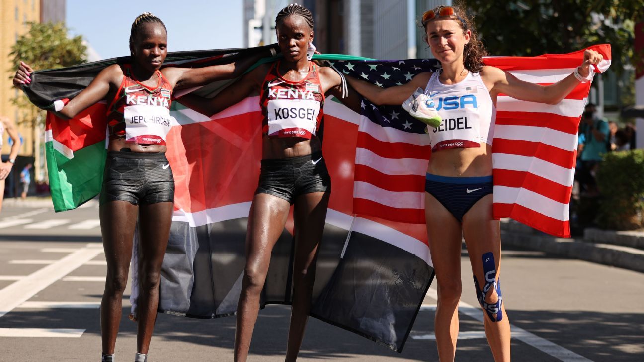 U.S.’s Seidel braves heat, lands marathon bronze