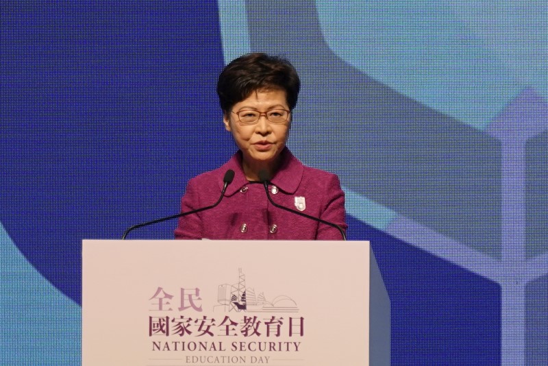 Hong Kong leader helps adoption of anti-sanctions law thru native regulations By Reuters