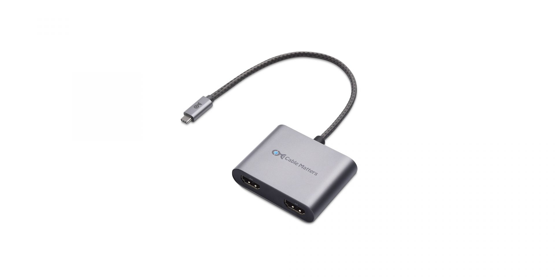 Essentially the most up-to-date Cable Matters USB kind-C/Thunderbolt 4 twin HDMI adapter is appropriate with an 8K video display