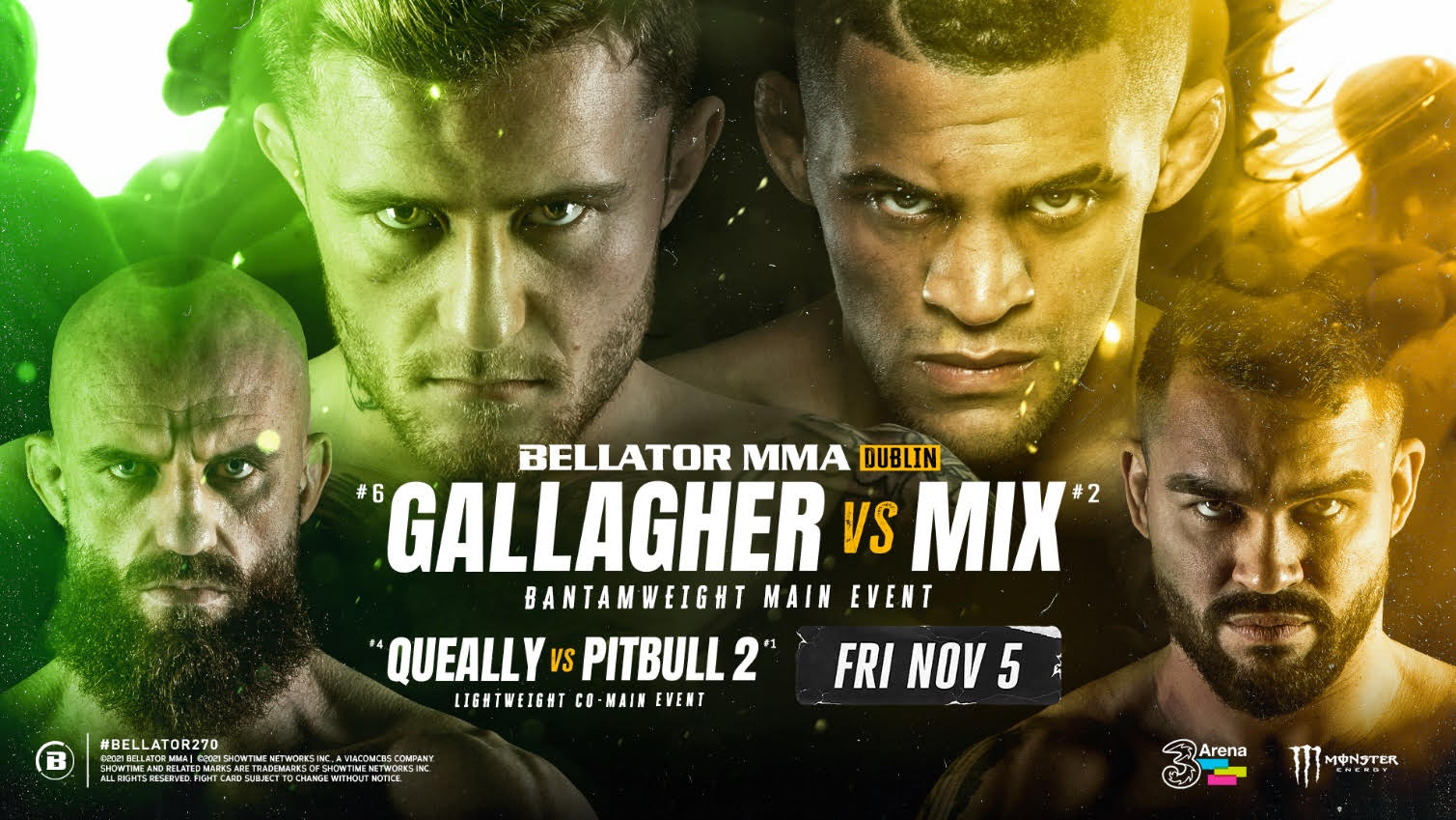 James Gallagher vs. Patchy Mix, Peter Queally vs. Pitbull II launched for Bellator’s Dublin return