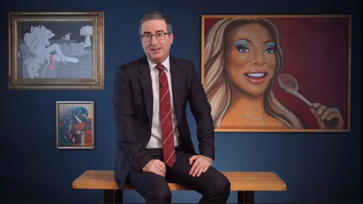 John Oliver Is Taking His Art Sequence, Along with the Rat Erotica, On Tour (Video)