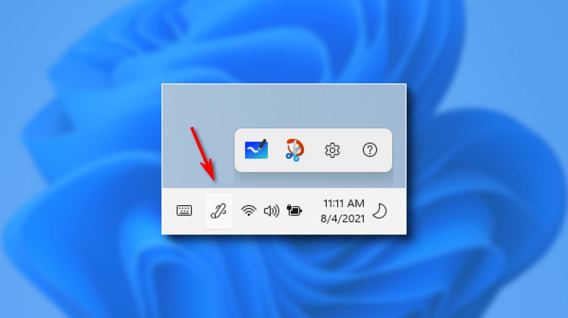 Repeat the Pen Menu Taskbar Icon on Windows 11