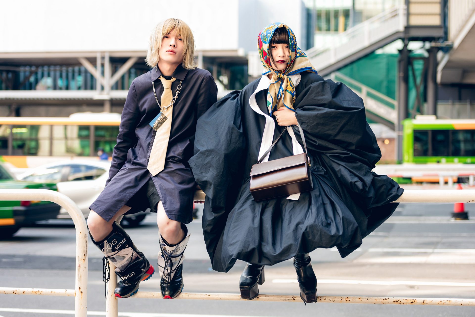 How To Wear a Scarf—Based on Tokyo’s Road Vogue Stars