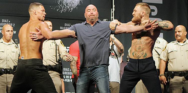 Conor McGregor and Nate Diaz engaged in prolonged Twitter warfare