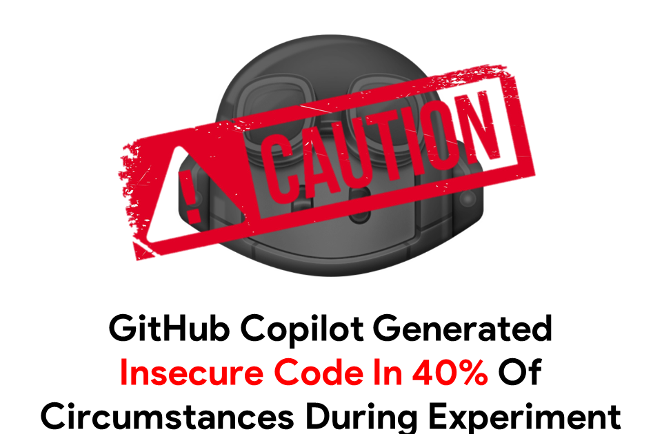 GitHub Copilot Generated Nervous Code in 40% of Conditions All over Experiment