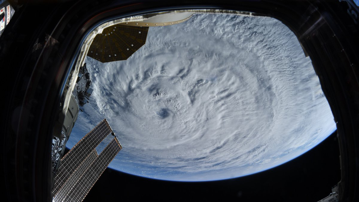 Astronauts situation Typhoon Larry from situation (images)