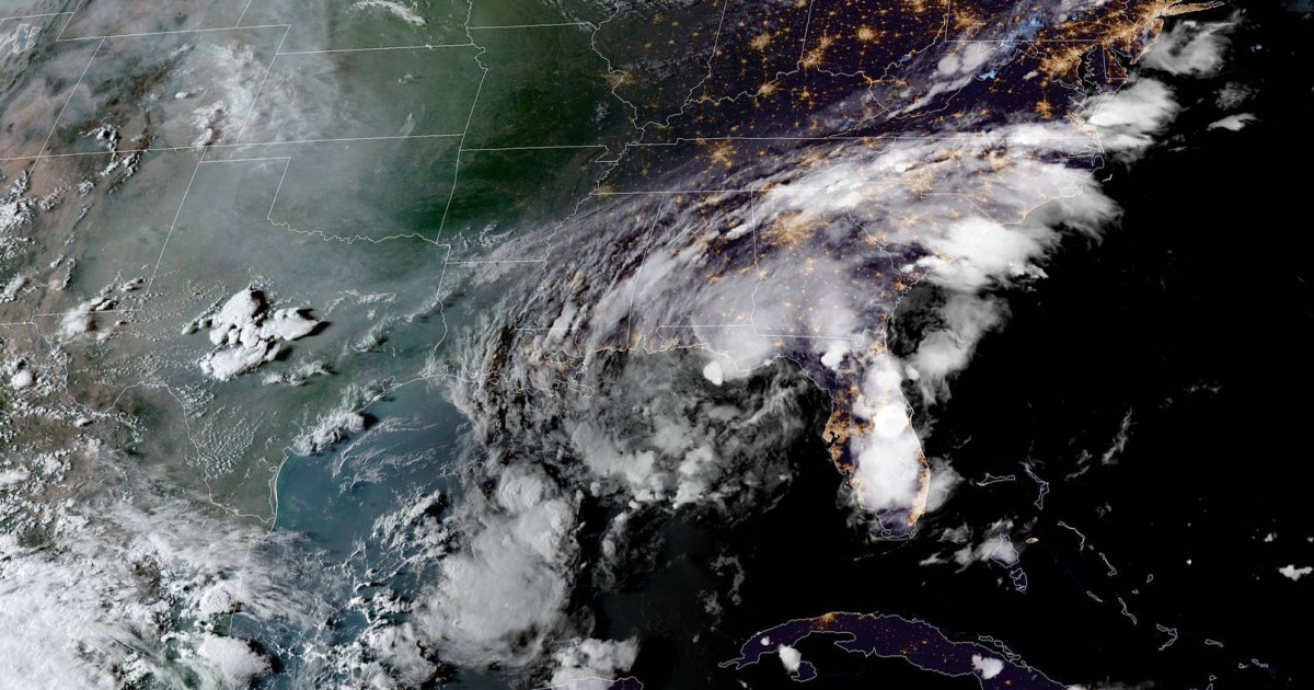 Tropical Storm Mindy varieties off Florida panhandle
