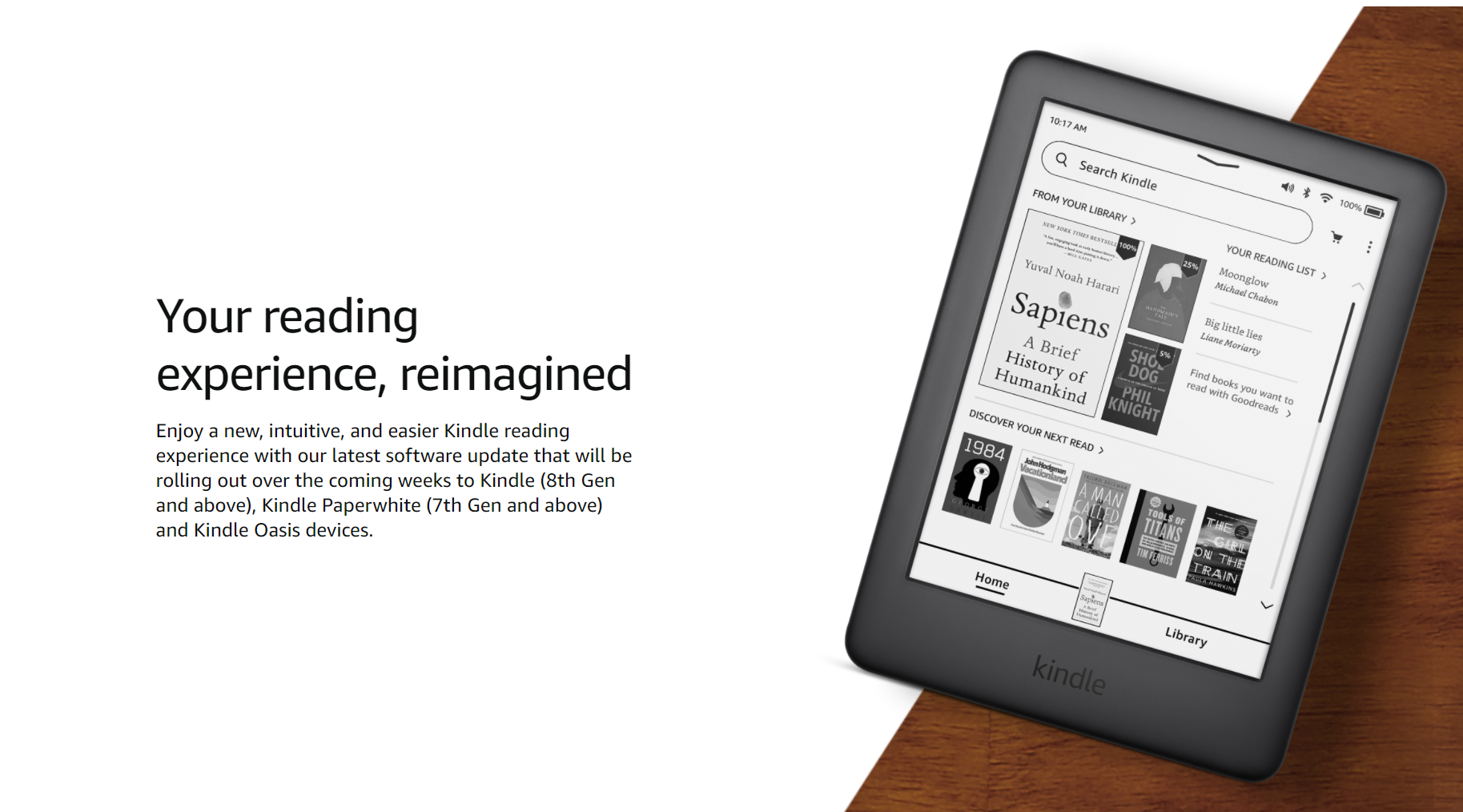 Amazon is updating Kindles to construct them more straightforward to navigate