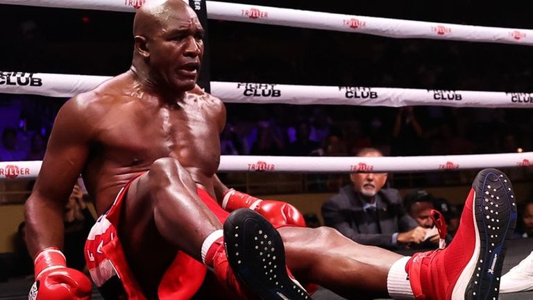 ‘I deem the referee shouldn’t quit the fight that fast’: Evander Holyfield hits out at ‘unsightly call’ in Vitor Belfort bout