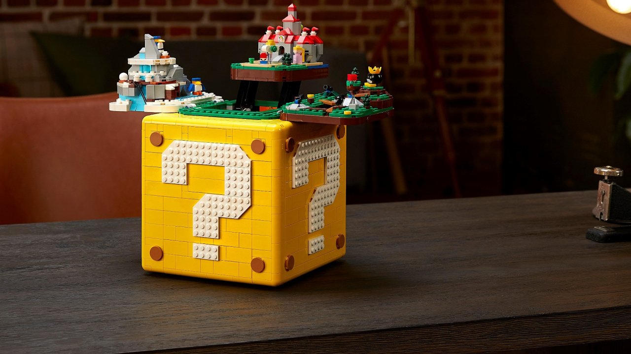 There is A Hidden Secret Inside of The LEGO Big Mario Ask Block Living
