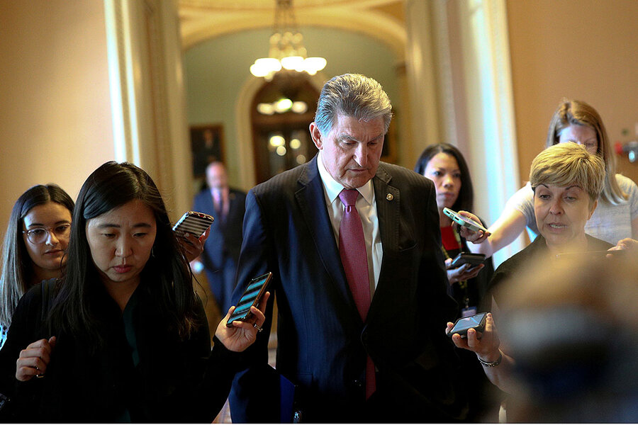 Is Joe Manchin keeping democracy hostage? His colleagues won’t negate.