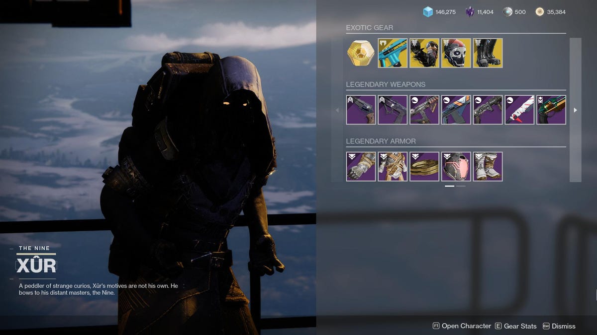 A ‘Destiny 2’ Warning No longer To Miss Xur’s Extra than one God Rolls This Weekend