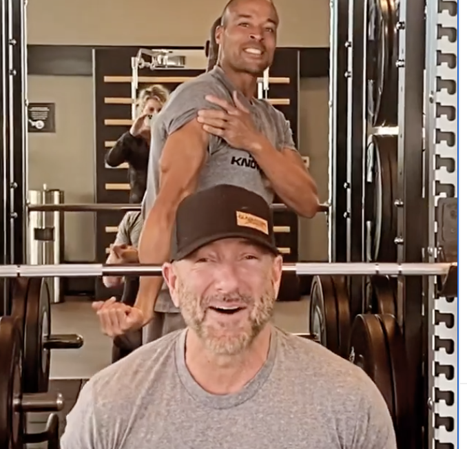 Survey David Goggins and Cam Hanes Attain a Stressful Chest and Bicep Exercise