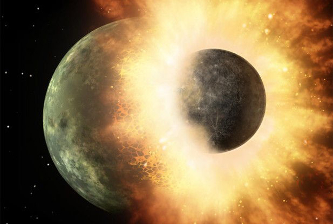 Extinct impact that formed Earth’s moon was once seemingly a one-two punch