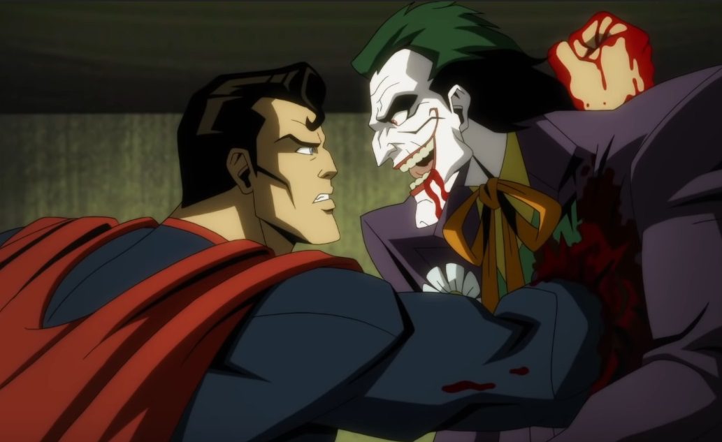 Supes delivers final punchline in Injustice bright movie trailer