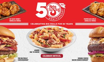 Ruby Tuesday Celebrates fiftieth Anniversary with Huge Fresh Flavors