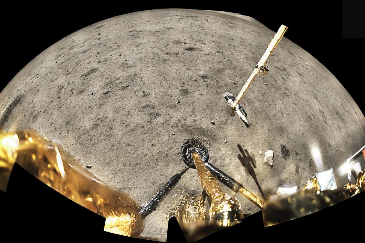 Rocks gathered by Chang’e 5 rover repeat magma as soon as spewed from the moon