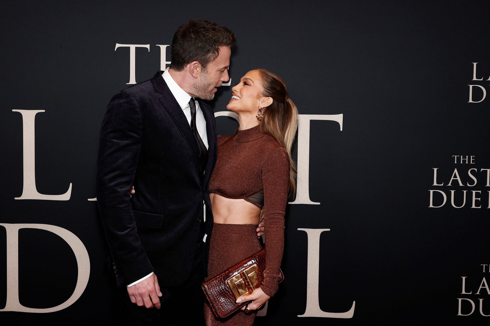 Ben Affleck drools over Jennifer Lopez on crimson carpet in Manhattan
