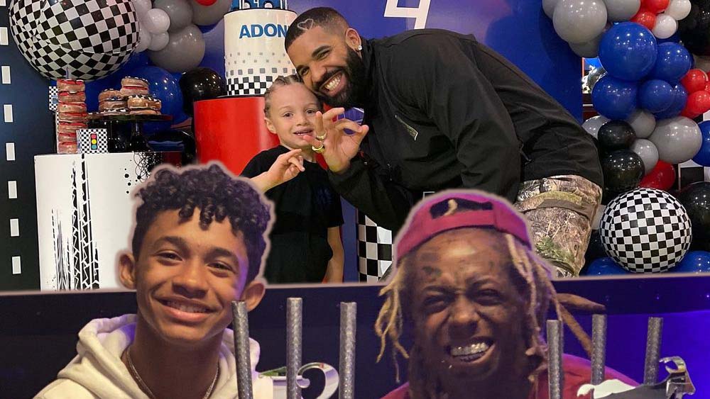 Lil Wayne and Drake Celebrate Adonis & Wayne III Birthdays
