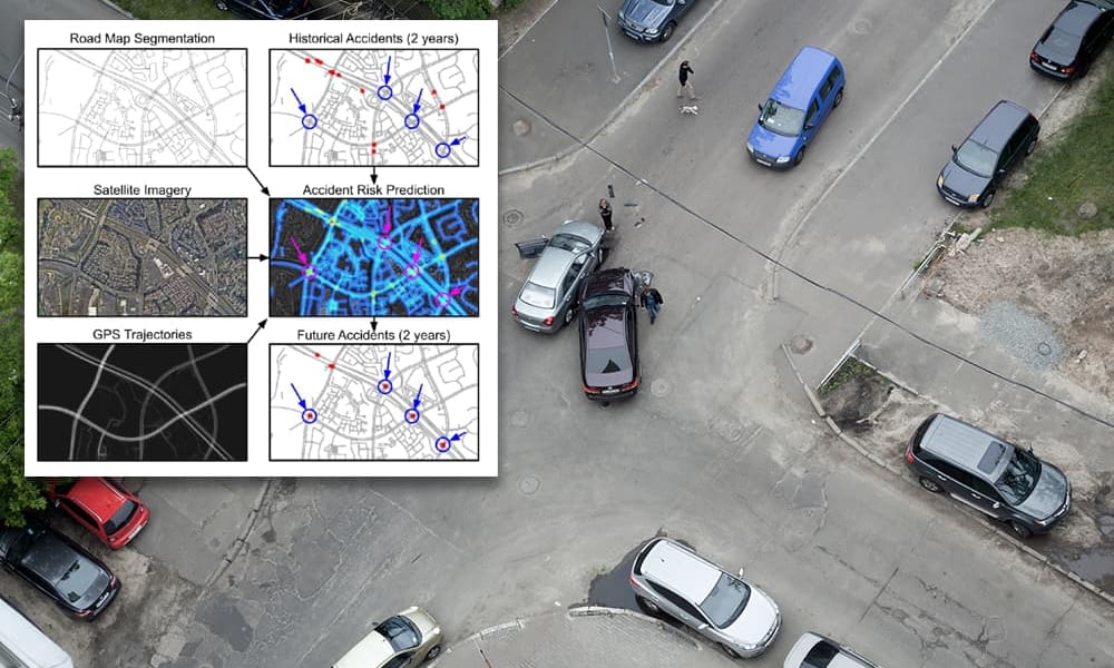 AI predicts accident sizzling-spots from satellite imagery and GPS data