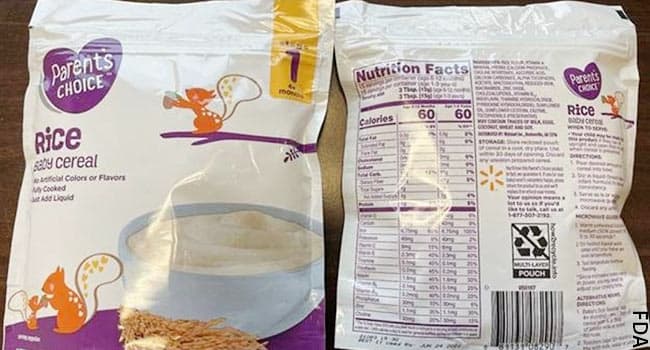 Little one Cereal Offered at Walmart Recalled for Arsenic Ranges