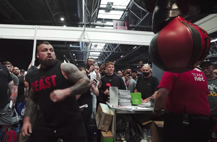 Eddie Hall Tried to Test His Punching Strength—and Broke the Machine