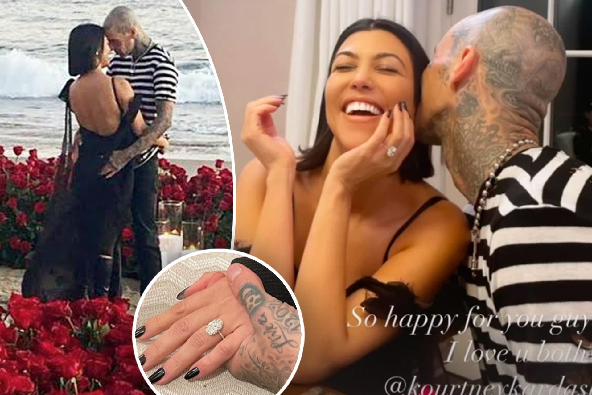 Kourtney Kardashian and Travis Barker are engaged: Peep pics from the proposal