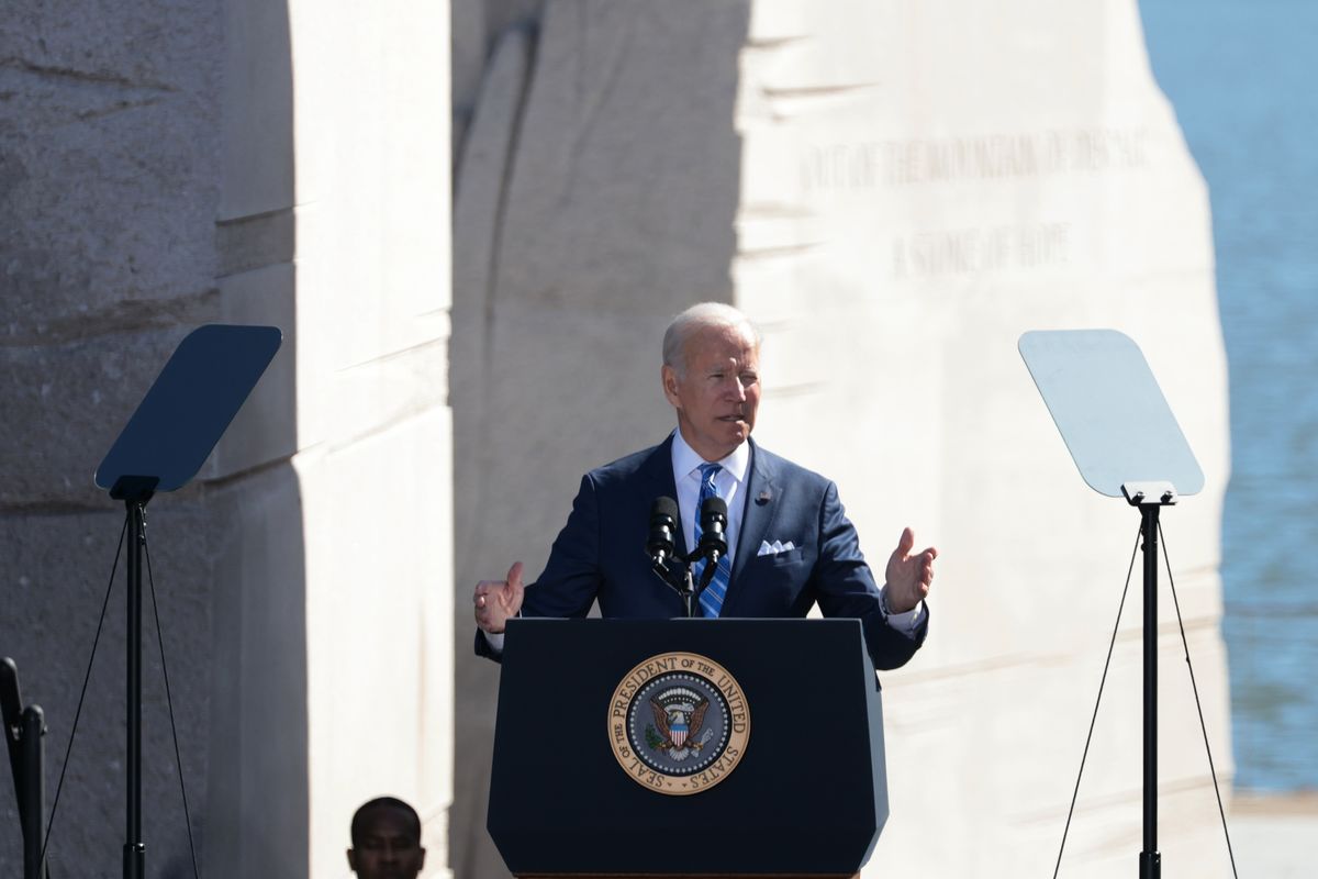 Biden Says ‘White Supremacy’ Motivated Trump’s Jan. 6 Capitol Rioters